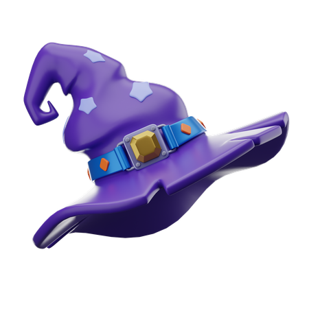 Sombrero de bruja  3D Icon