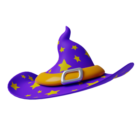 Sombrero de bruja  3D Icon