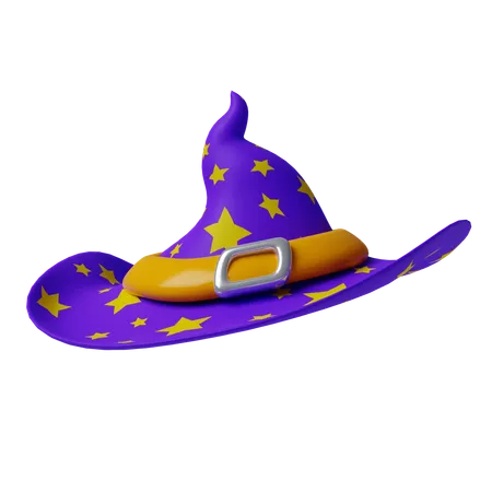 Sombrero de bruja  3D Icon