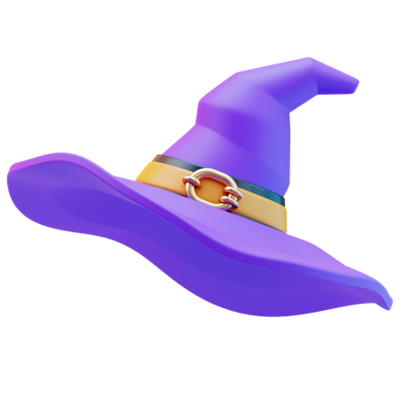 Sombrero de bruja  3D Icon