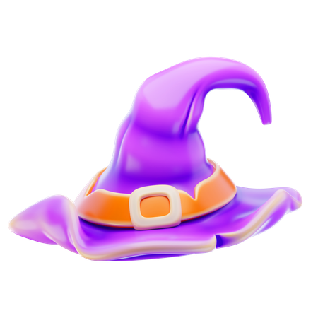 Sombrero de bruja  3D Icon