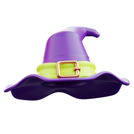 Sombrero de bruja  3D Icon