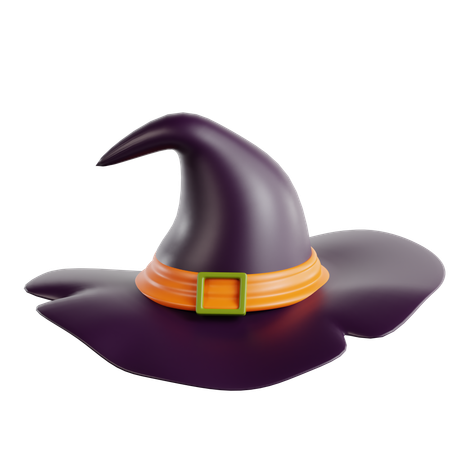 Sombrero de bruja  3D Icon