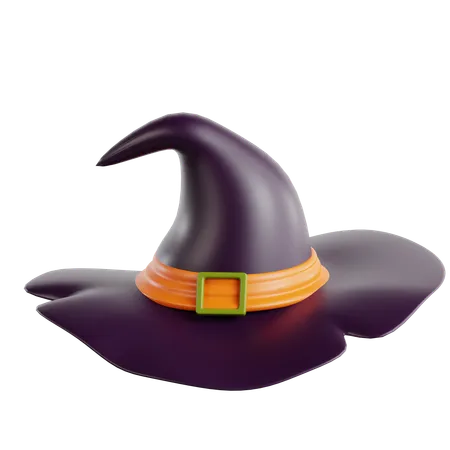 Sombrero de bruja  3D Icon