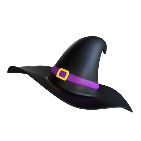 Sombrero de bruja  3D Icon