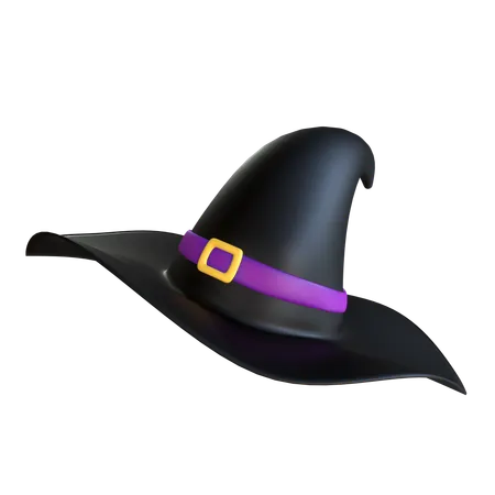 Sombrero de bruja  3D Icon