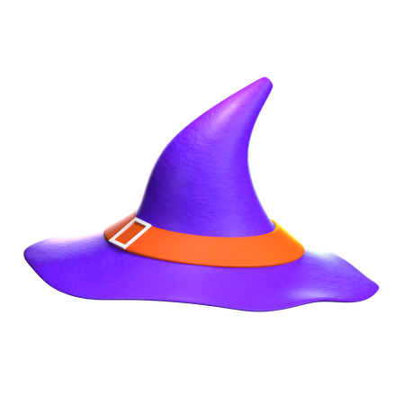 Sombrero de bruja  3D Icon