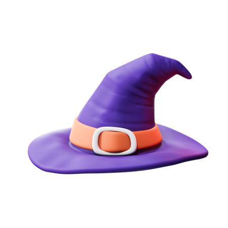 Sombrero de bruja  3D Icon