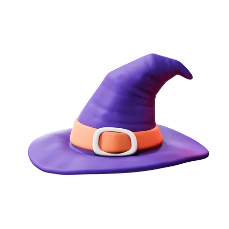 Sombrero de bruja  3D Icon