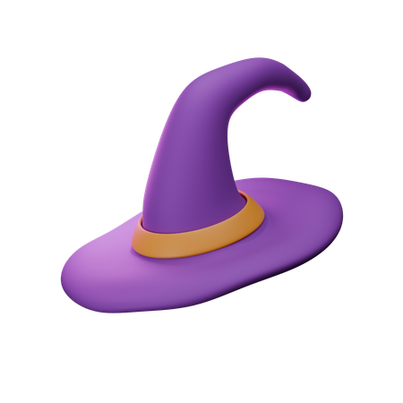 Sombrero de bruja  3D Icon