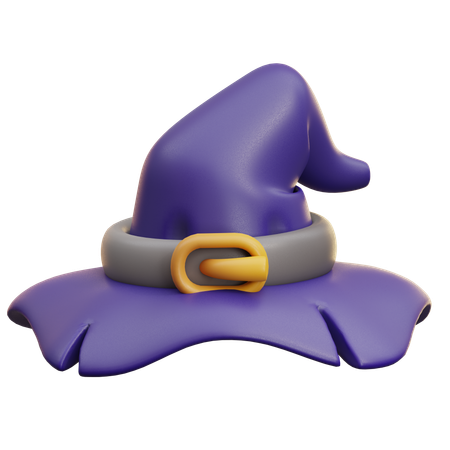 Sombrero de bruja  3D Icon