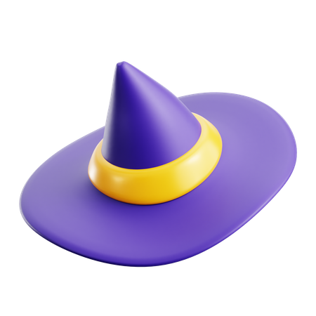 Sombrero de bruja  3D Icon