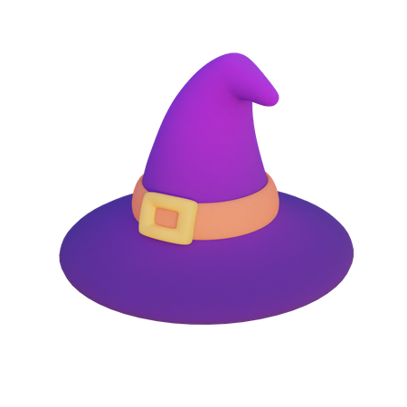 Sombrero de bruja  3D Illustration