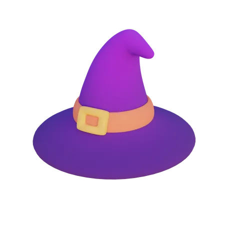 Sombrero de bruja  3D Illustration