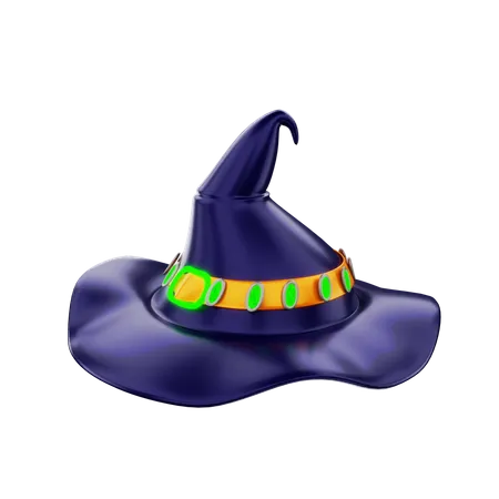 Sombrero de bruja  3D Illustration