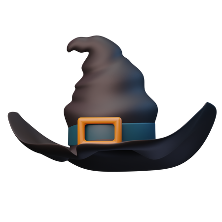 Sombrero de bruja  3D Illustration