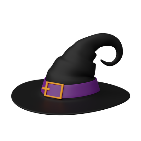 Sombrero de bruja  3D Icon