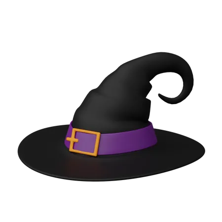 Sombrero de bruja  3D Icon