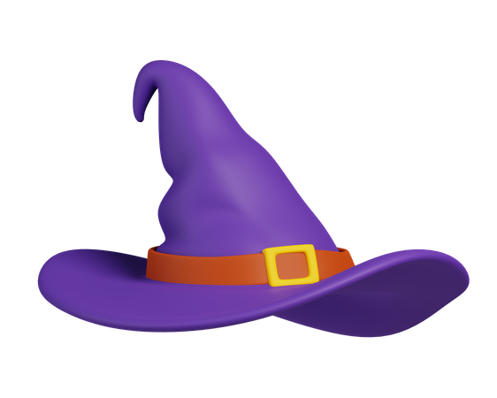 Sombrero de bruja  3D Icon