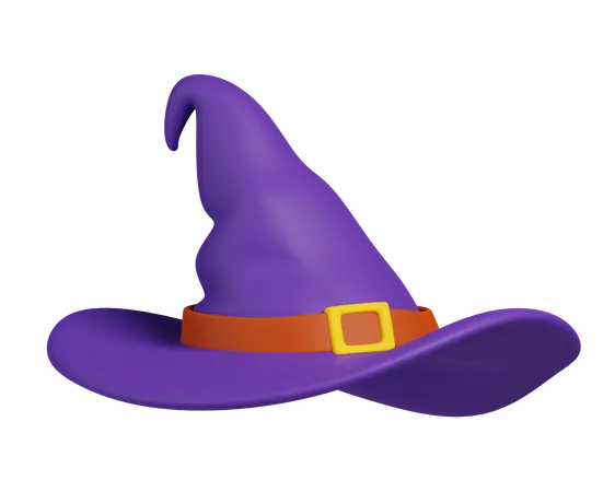 Sombrero de bruja  3D Icon