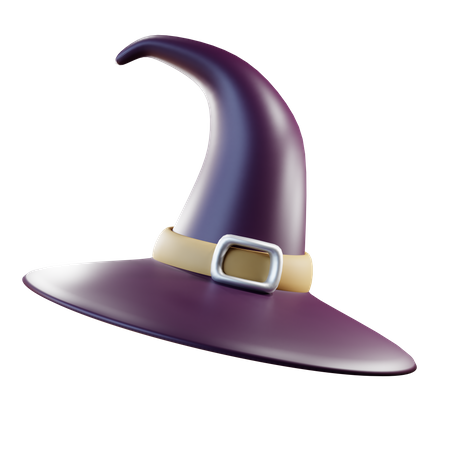 Sombrero de bruja  3D Icon