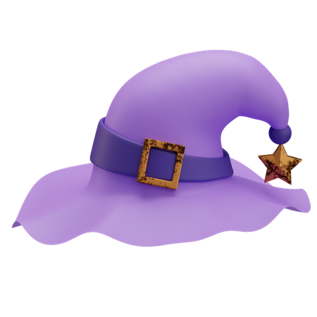 Sombrero de bruja  3D Icon