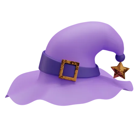 Sombrero de bruja  3D Icon