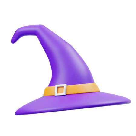 Sombrero de bruja  3D Icon