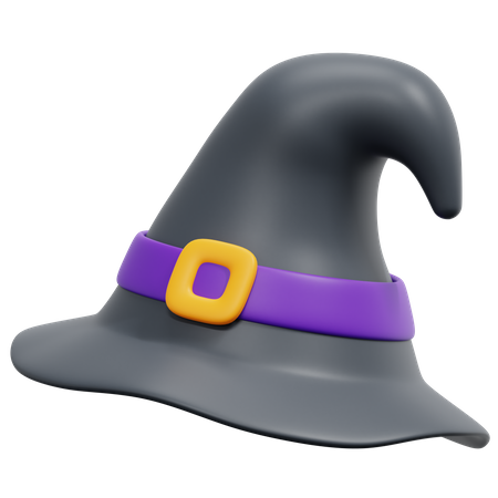 Sombrero de bruja  3D Icon