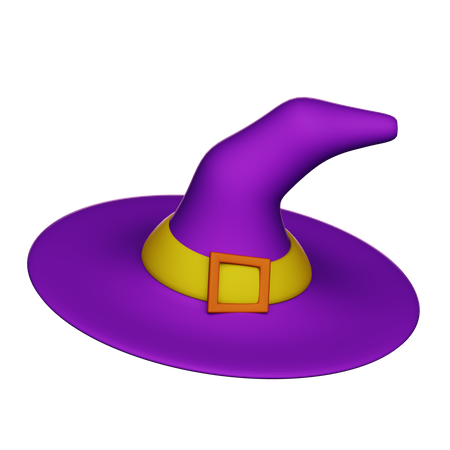 Sombrero de bruja  3D Icon