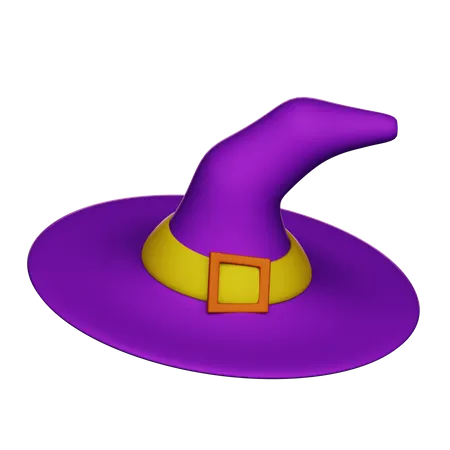 Sombrero de bruja  3D Icon