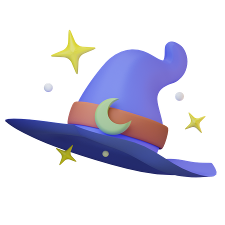 Sombrero de bruja  3D Icon