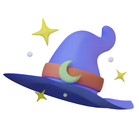 Sombrero de bruja  3D Icon