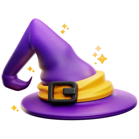 Sombrero de bruja  3D Icon