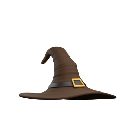 Sombrero de bruja  3D Icon