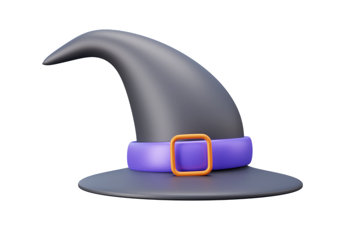 Sombrero de bruja  3D Icon