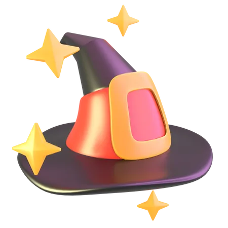 Sombrero de bruja  3D Icon