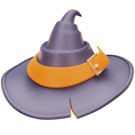 Sombrero de bruja  3D Icon