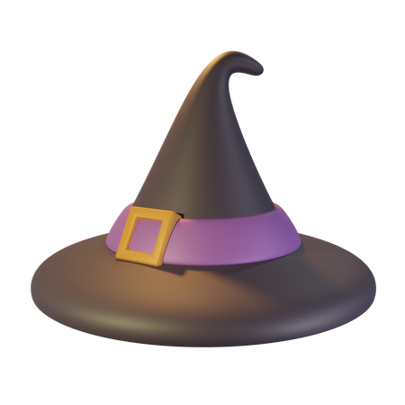 Sombrero de bruja  3D Icon