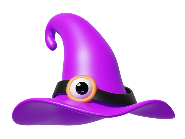 Sombrero de bruja  3D Icon