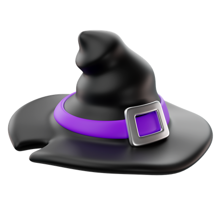 Sombrero de bruja  3D Icon