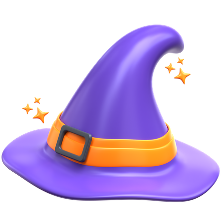 Sombrero de bruja  3D Icon