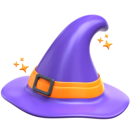 Sombrero de bruja  3D Icon