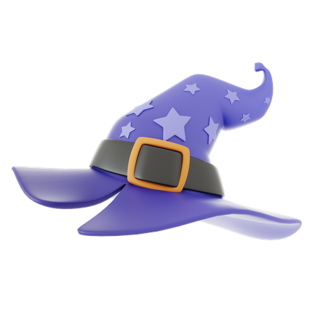 Sombrero de bruja  3D Icon