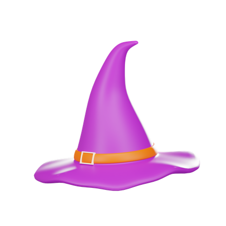 Sombrero de bruja  3D Icon