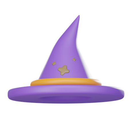 Sombrero de bruja  3D Icon