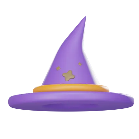 Sombrero de bruja  3D Icon