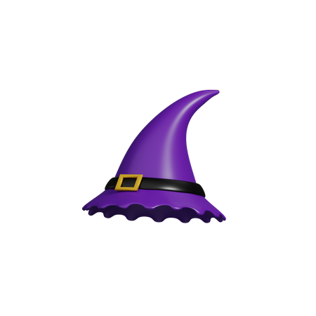Sombrero de bruja de halloween  3D Icon