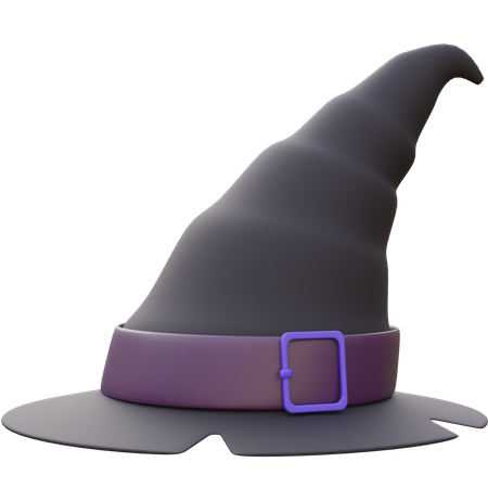 Sombrero de bruja del día de halloween  3D Icon