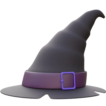 Sombrero de bruja del día de halloween  3D Icon